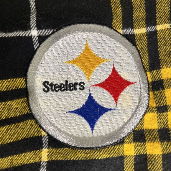 NWT Pittsburg Steelers Mens Pajama Pant Size XL, Yellow & Black Flannel Football - Picture 3 of 5